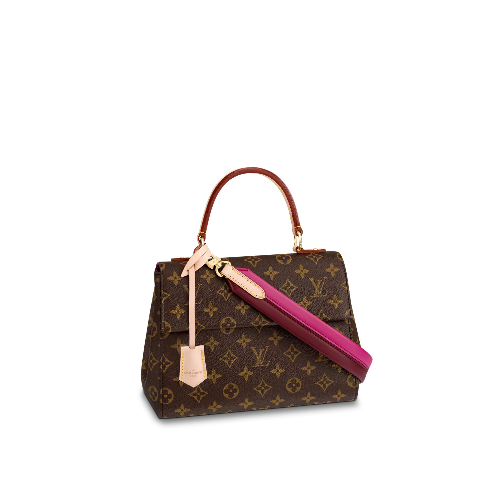 LOUIS VUITTON CLUNY BB HANDBAG MONOGRAM COATED CANVAS M42738 LOUIS VUITTON CLUNY BB HANDBAG MONOGRAM COATED CANVAS M42738