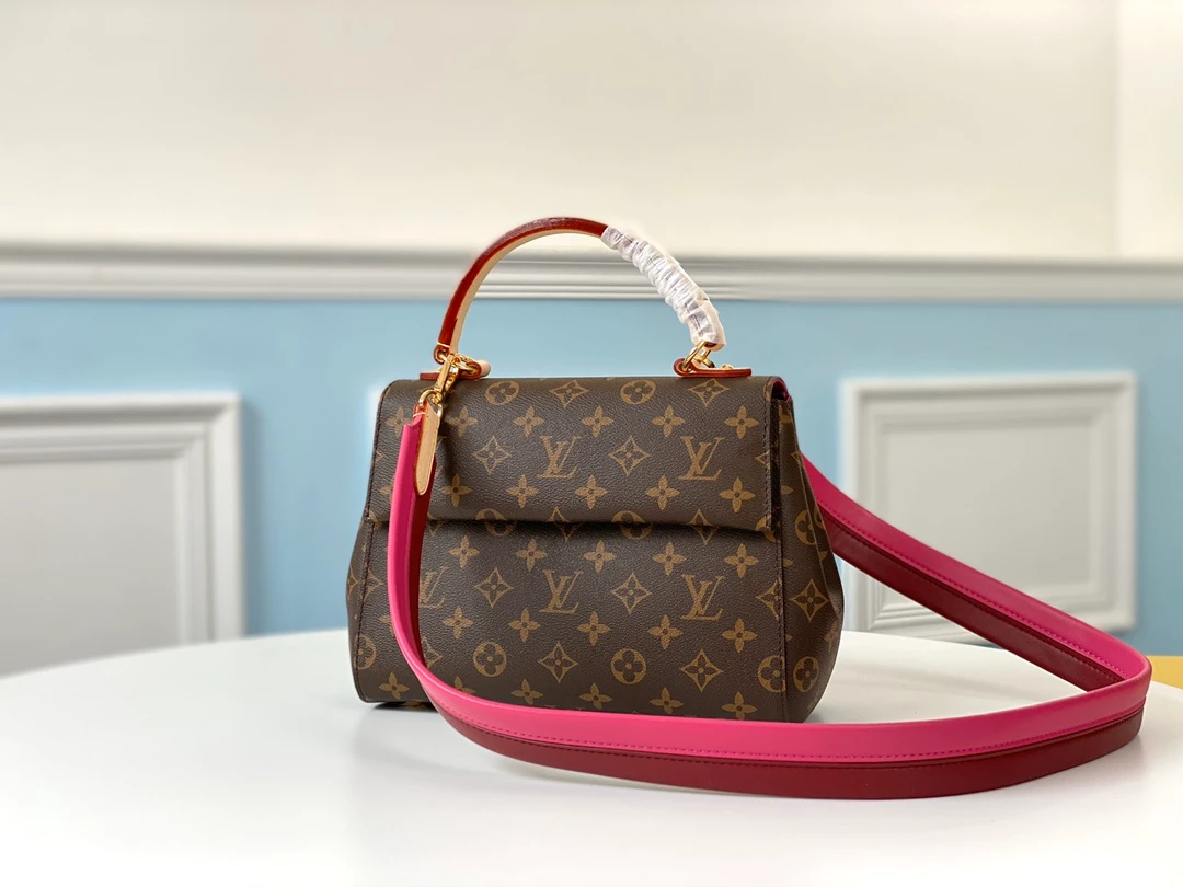LOUIS VUITTON CLUNY BB HANDBAG MONOGRAM COATED CANVAS M42738_1 LOUIS VUITTON CLUNY BB HANDBAG MONOGRAM COATED CANVAS M42738 1