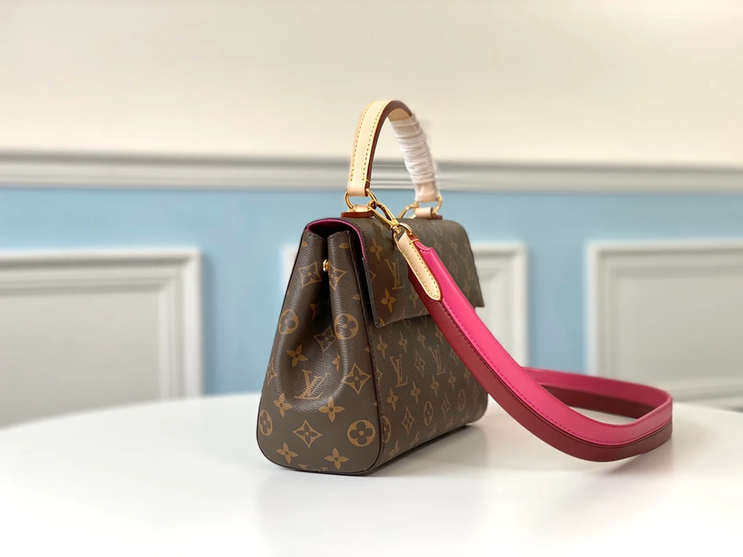 LOUIS VUITTON CLUNY BB HANDBAG MONOGRAM COATED CANVAS M42738_2 LOUIS VUITTON CLUNY BB HANDBAG MONOGRAM COATED CANVAS M42738 2