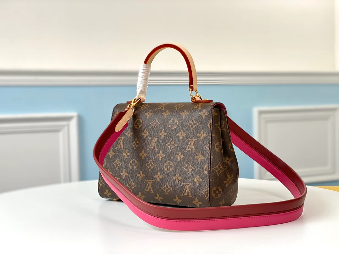 LOUIS VUITTON CLUNY BB HANDBAG MONOGRAM COATED CANVAS M42738_3 LOUIS VUITTON CLUNY BB HANDBAG MONOGRAM COATED CANVAS M42738 3