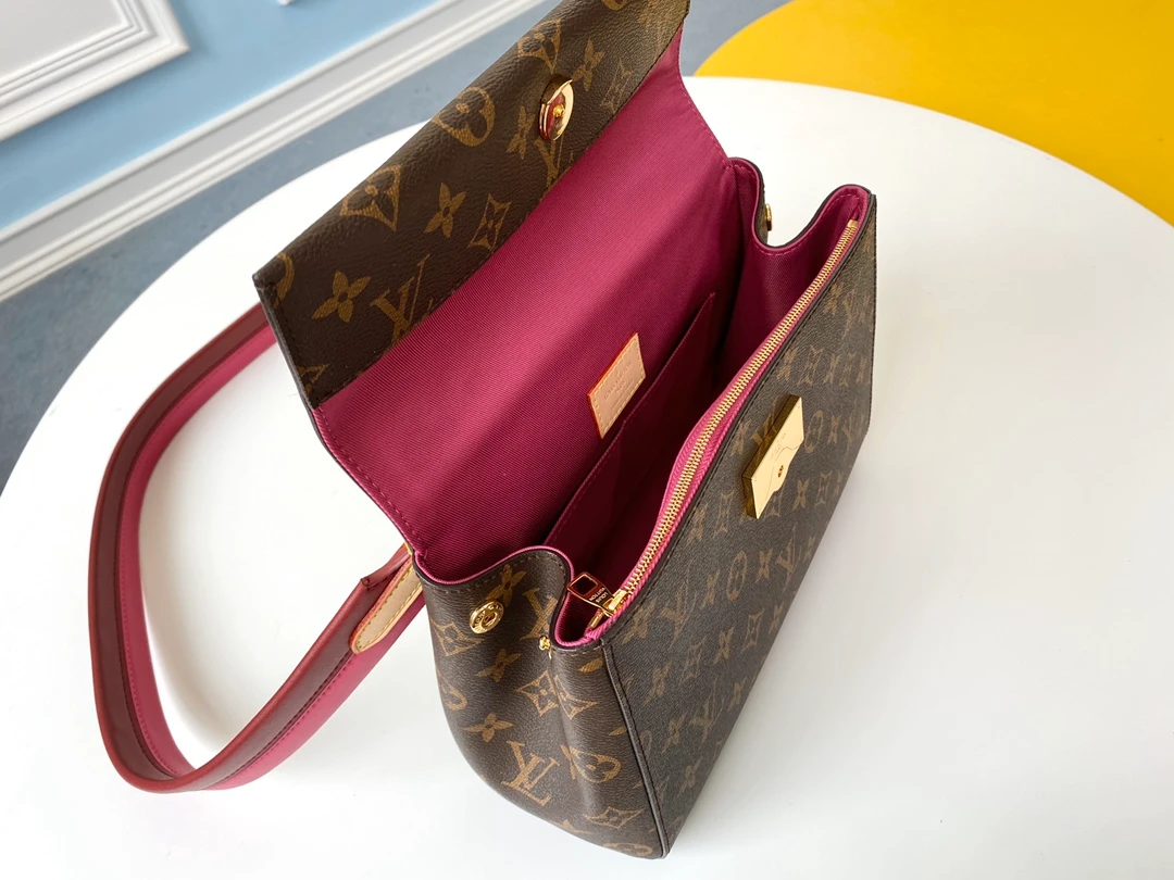 LOUIS VUITTON CLUNY BB HANDBAG MONOGRAM COATED CANVAS M42738_5 LOUIS VUITTON CLUNY BB HANDBAG MONOGRAM COATED CANVAS M42738 5