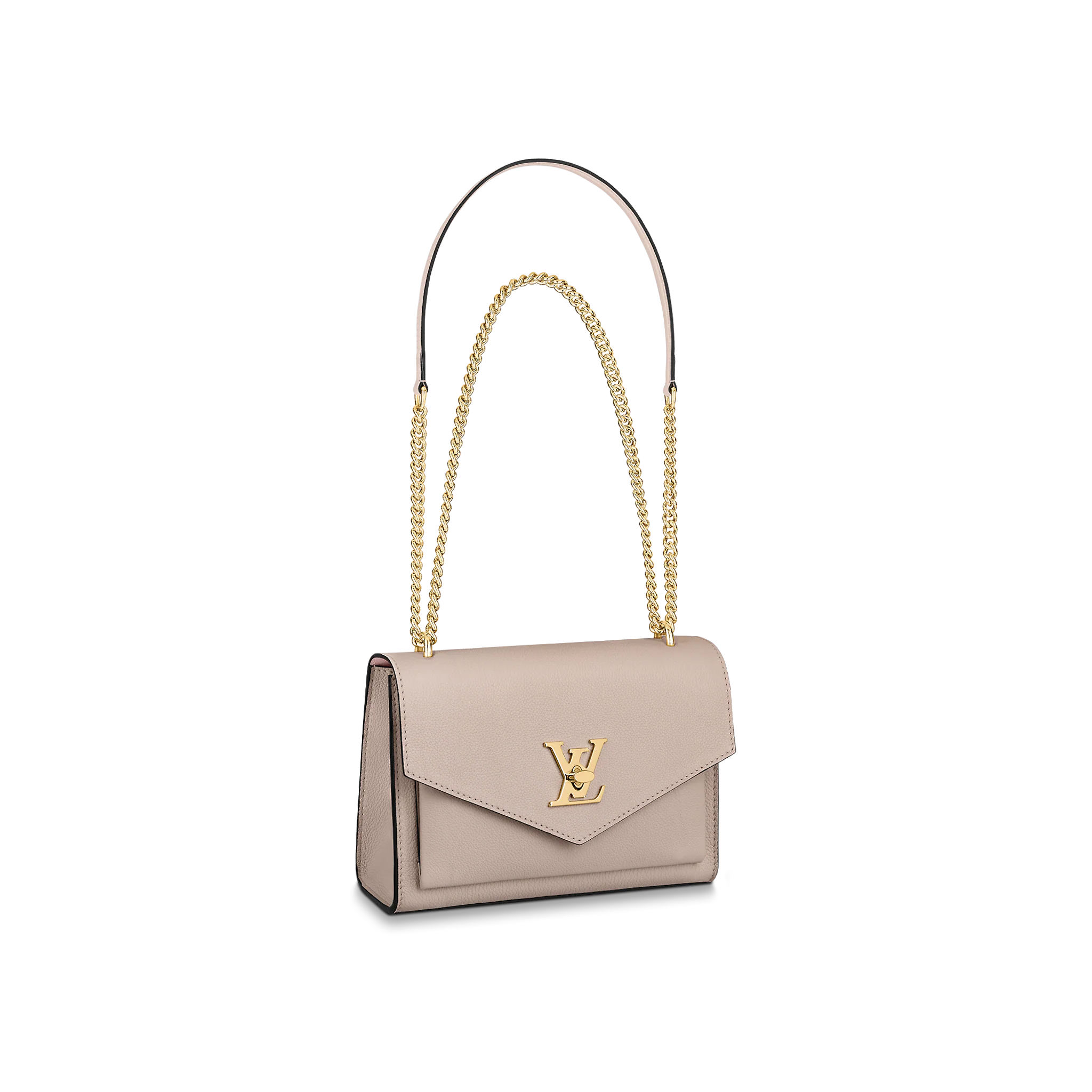 LOUIS VUITTON MYLOCKME SATCHEL CHAIN BAG GREIGE M56137 LOUIS VUITTON MYLOCKME SATCHEL CHAIN BAG GREIGE M56137