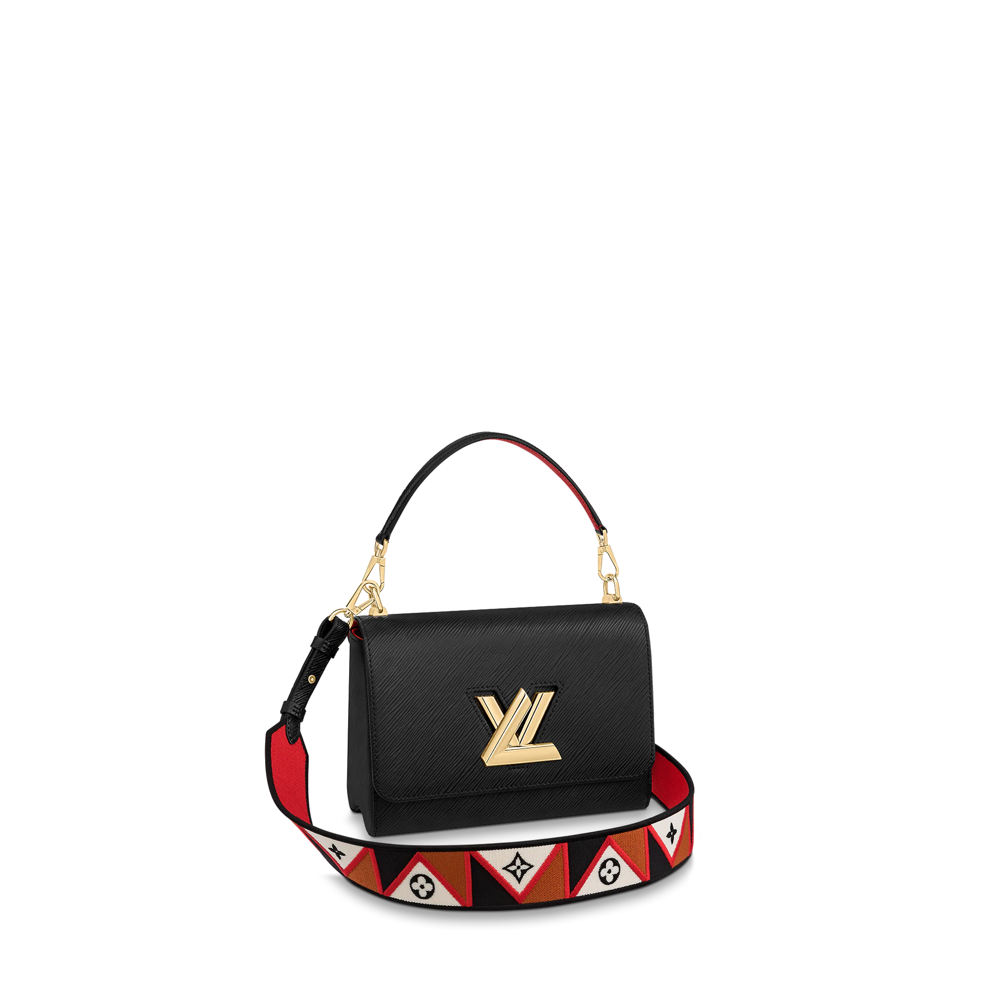 LOUIS VUITTON TWIST MM HANDBAG EPI GRAINED LEATHER NOIR BLACK M59027 LOUIS VUITTON TWIST MM HANDBAG EPI GRAINED LEATHER NOIR BLACK M59027