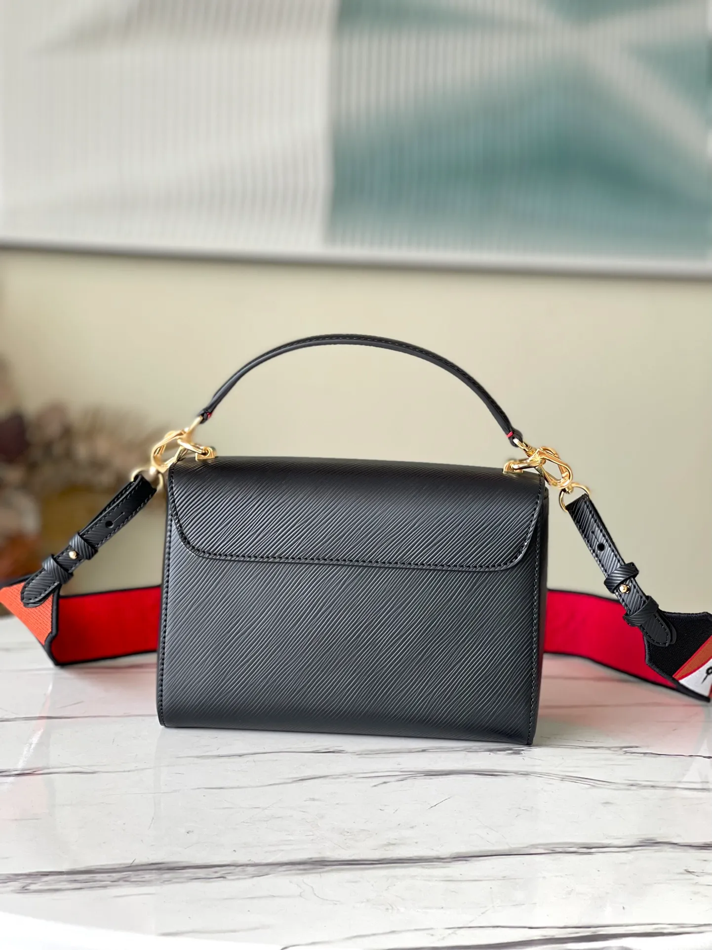 LOUIS VUITTON TWIST MM HANDBAG EPI GRAINED LEATHER NOIR BLACK M59027_3 LOUIS VUITTON TWIST MM HANDBAG EPI GRAINED LEATHER NOIR BLACK M59027 3