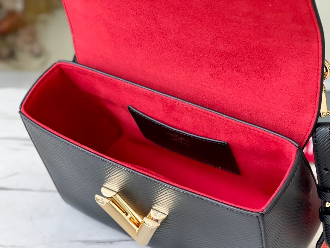 LOUIS VUITTON TWIST MM HANDBAG EPI GRAINED LEATHER NOIR BLACK M59027_5 LOUIS VUITTON TWIST MM HANDBAG EPI GRAINED LEATHER NOIR BLACK M59027 5