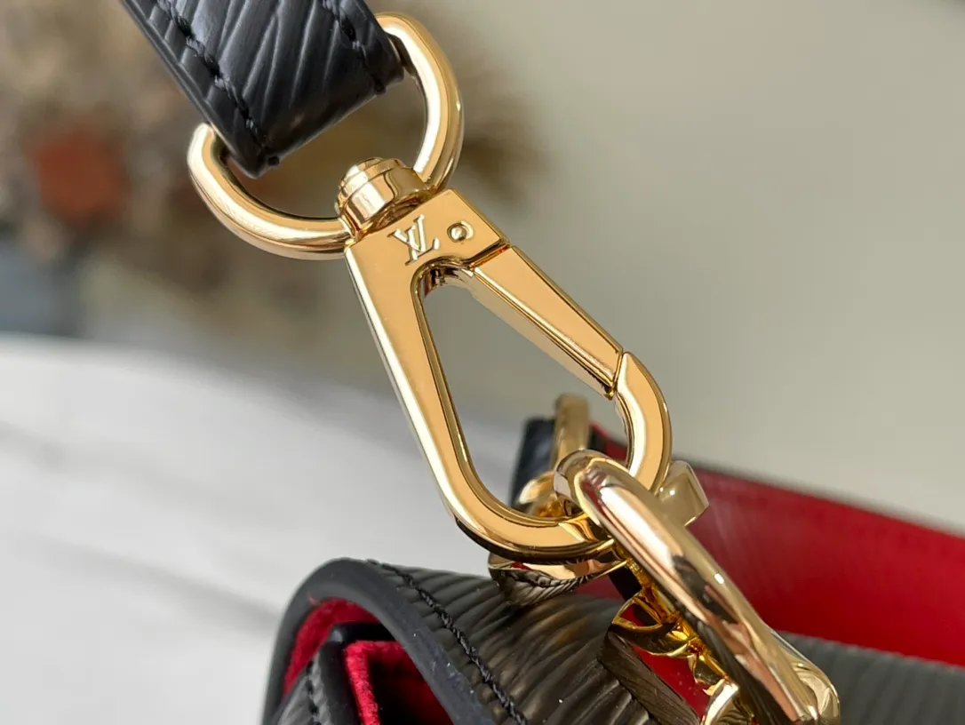 LOUIS VUITTON TWIST MM HANDBAG EPI GRAINED LEATHER NOIR BLACK M59027_7 LOUIS VUITTON TWIST MM HANDBAG EPI GRAINED LEATHER NOIR BLACK M59027 7