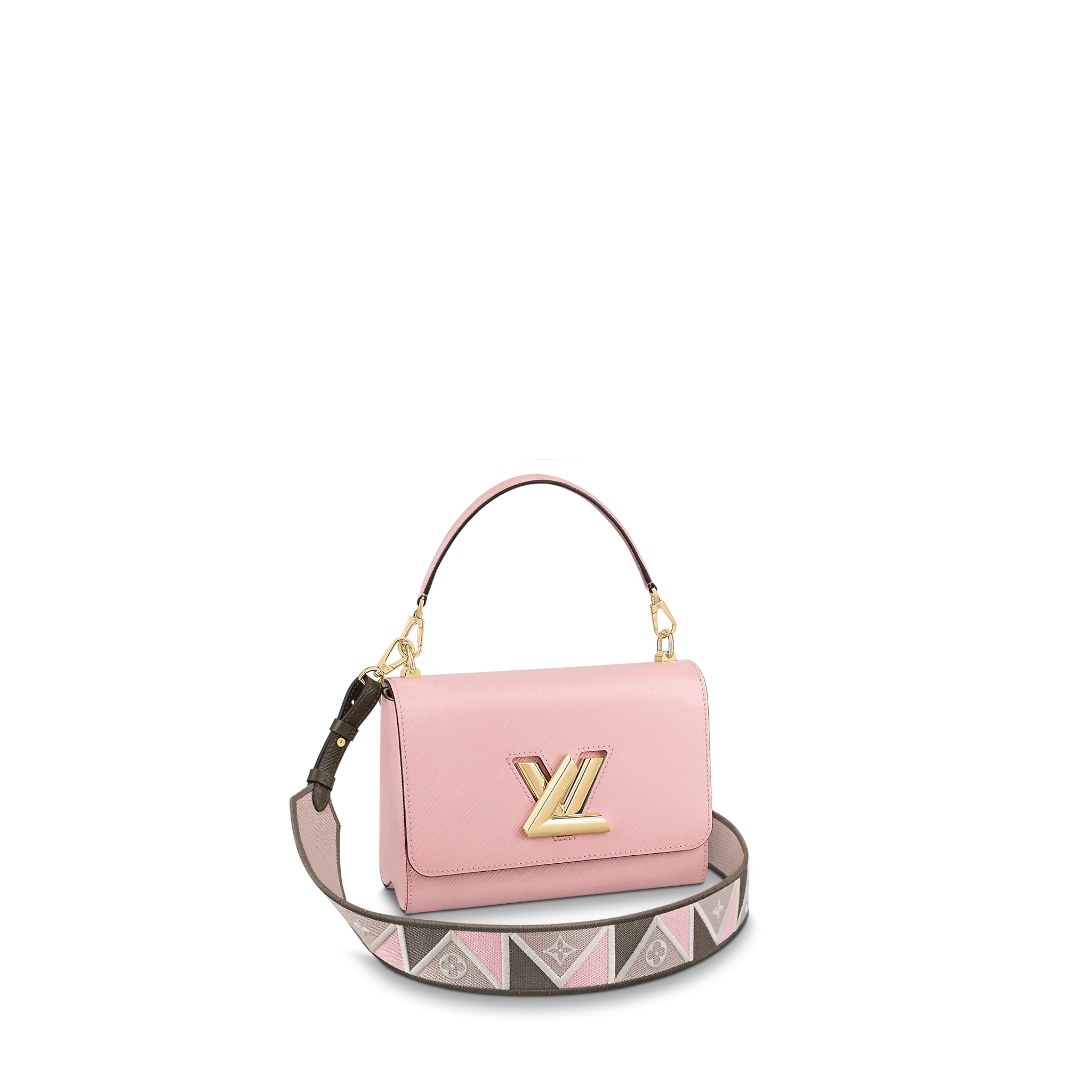 LOUIS VUITTON TWIST MM HANDBAG EPI GRAINED LEATHER ROSE JASMIN M59028 LOUIS VUITTON TWIST MM HANDBAG EPI GRAINED LEATHER ROSE JASMIN M59028