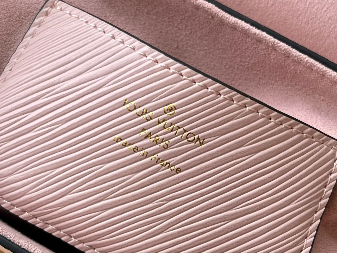 LOUIS VUITTON TWIST MM HANDBAG EPI GRAINED LEATHER ROSE JASMIN M59028_9 LOUIS VUITTON TWIST MM HANDBAG EPI GRAINED LEATHER ROSE JASMIN M59028 9