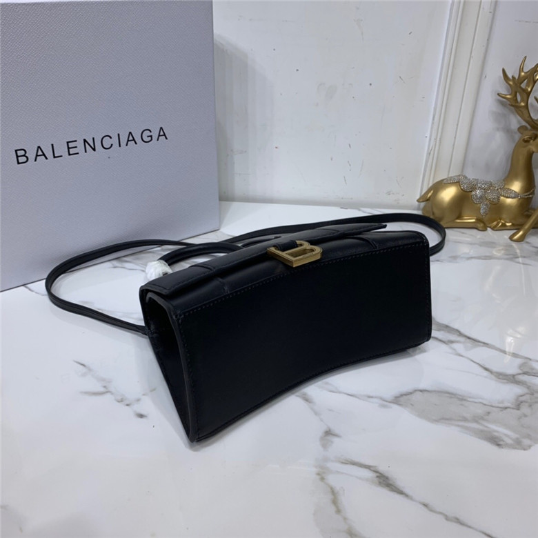 BALENCIAGA-HOURGLASS-MEDIUM-BAG-IN-BLACK-SHINY-CALFSKIN-5928231QJ4M1000-09 BALENCIAGA HOURGLASS MEDIUM BAG IN BLACK SHINY CALFSKIN 5928231QJ4M1000 09