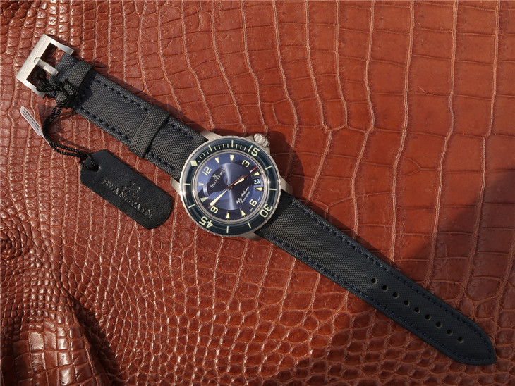 BLANCPAIN-FIFTY-FATHOMS-BLUE-BLUE-BLUE-NATO-5015-12B40-NAOA-010 BLANCPAIN FIFTY FATHOMS BLUE BLUE BLUE NATO 5015 12B40 NAOA 010