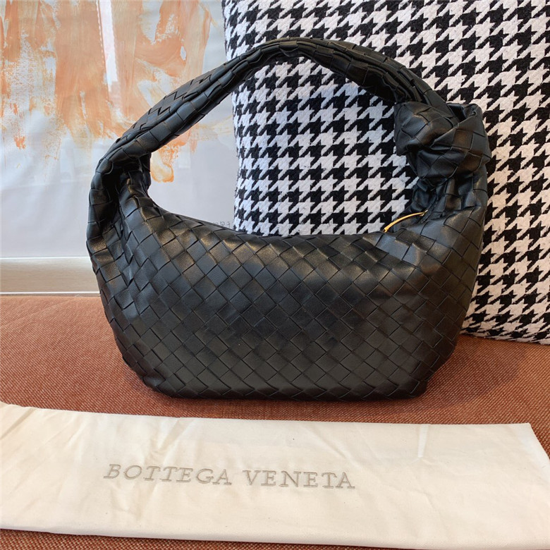 BOTTEGA-VENETA-JODIE-SMALL-SHOULDER-BAG-BLACK-600261VCPP01229-01 BOTTEGA VENETA JODIE SMALL SHOULDER BAG BLACK 600261VCPP01229 01