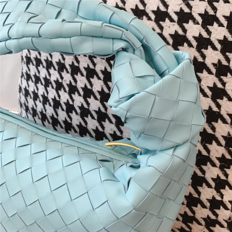 BOTTEGA-VENETA-JODIE-SMALL-SHOULDER-BAG-ICE-BlUE-600261VCPP01715-04 BOTTEGA VENETA JODIE SMALL SHOULDER BAG ICE BlUE 600261VCPP01715 04