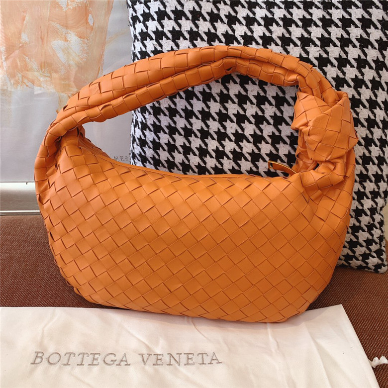 BOTTEGA-VENETA-JODIE-SMALL-SHOULDER-BAG-ORANGE-600261VCPP07482-01 BOTTEGA VENETA JODIE SMALL SHOULDER BAG ORANGE 600261VCPP07482 01