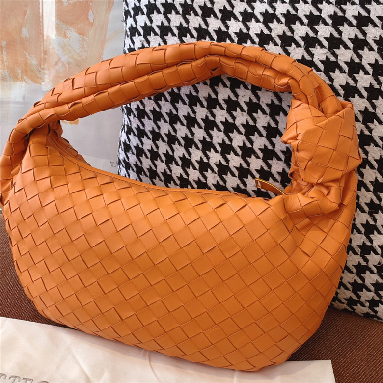 BOTTEGA-VENETA-JODIE-SMALL-SHOULDER-BAG-ORANGE-600261VCPP07482-02 BOTTEGA VENETA JODIE SMALL SHOULDER BAG ORANGE 600261VCPP07482 02