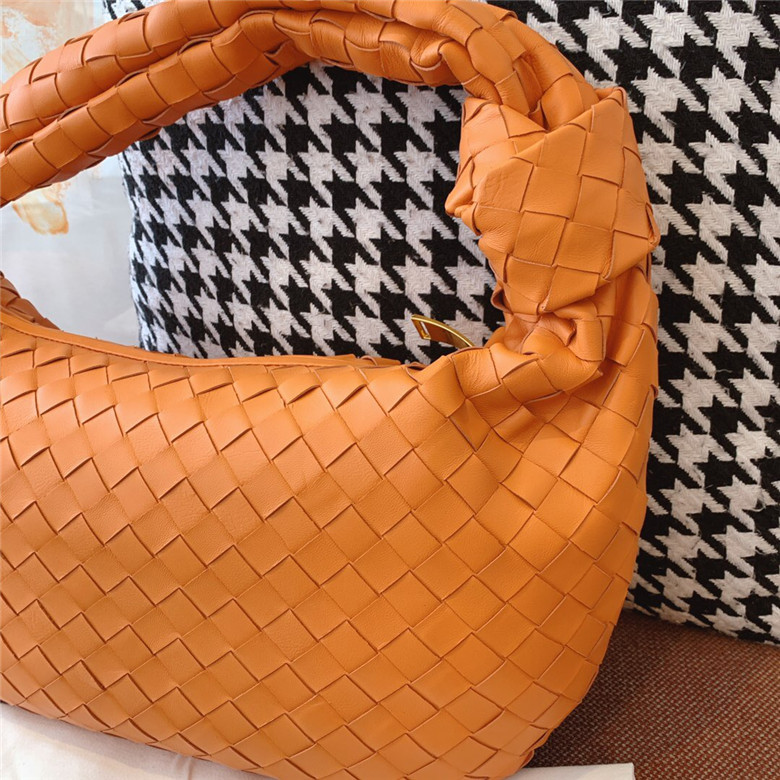 BOTTEGA-VENETA-JODIE-SMALL-SHOULDER-BAG-ORANGE-600261VCPP07482-03 BOTTEGA VENETA JODIE SMALL SHOULDER BAG ORANGE 600261VCPP07482 03