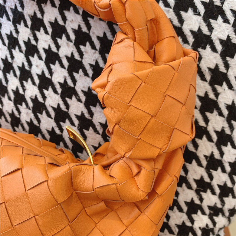 BOTTEGA-VENETA-JODIE-SMALL-SHOULDER-BAG-ORANGE-600261VCPP07482-04 BOTTEGA VENETA JODIE SMALL SHOULDER BAG ORANGE 600261VCPP07482 04