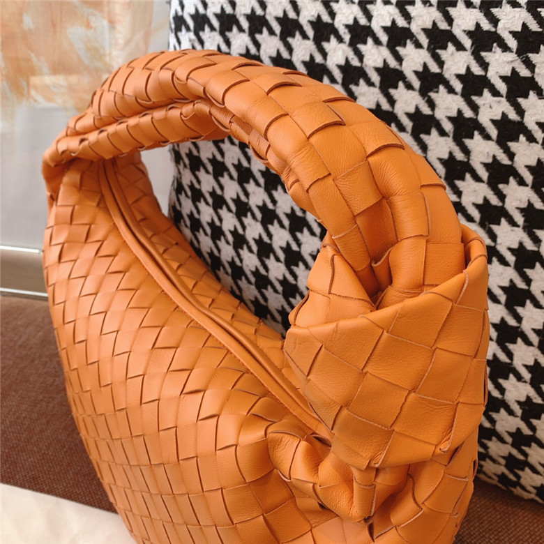 BOTTEGA-VENETA-JODIE-SMALL-SHOULDER-BAG-ORANGE-600261VCPP07482-06 BOTTEGA VENETA JODIE SMALL SHOULDER BAG ORANGE 600261VCPP07482 06