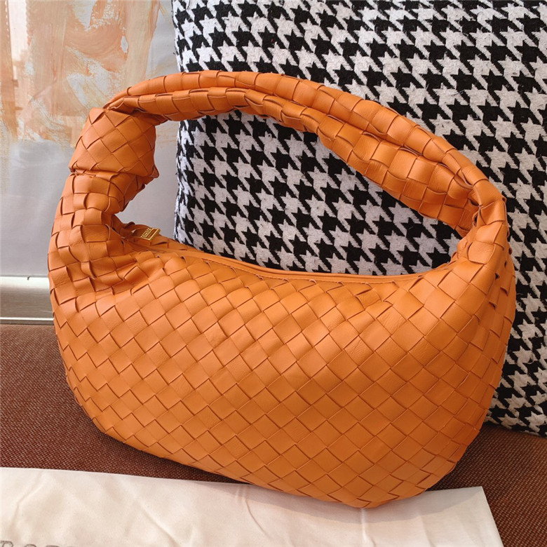 BOTTEGA-VENETA-JODIE-SMALL-SHOULDER-BAG-ORANGE-600261VCPP07482-08 BOTTEGA VENETA JODIE SMALL SHOULDER BAG ORANGE 600261VCPP07482 08