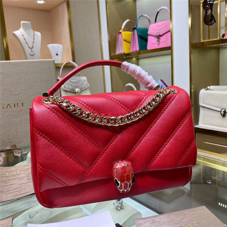 BVLGARI-SERPENTI-CABOCHON-SHOULDER-BAG-RED-288718-02 BVLGARI SERPENTI CABOCHON SHOULDER BAG RED 288718 02