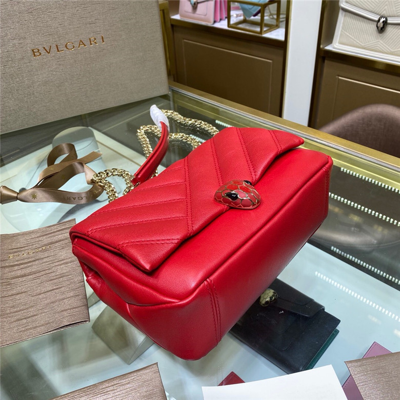 BVLGARI-SERPENTI-CABOCHON-SHOULDER-BAG-RED-288718-06 BVLGARI SERPENTI CABOCHON SHOULDER BAG RED 288718 06
