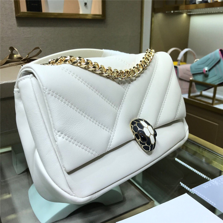 BVLGARI-SERPENTI-CABOCHON-SHOULDER-BAG-WHITE-287993-03 BVLGARI SERPENTI CABOCHON SHOULDER BAG WHITE 287993 03