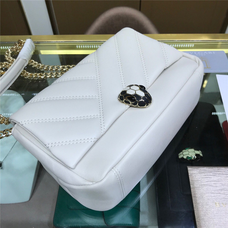 BVLGARI-SERPENTI-CABOCHON-SHOULDER-BAG-WHITE-287993-07 BVLGARI SERPENTI CABOCHON SHOULDER BAG WHITE 287993 07