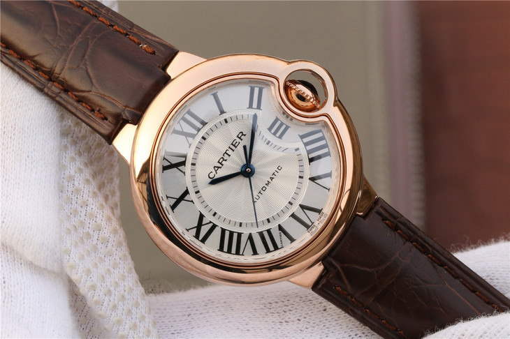 CARTIER-BALLON-BLUE-DE-CARTIER-36-AUTOMATIC-PINK-GOLD-SILVER-W6900456-02 CARTIER BALLON BLUE DE CARTIER 36 AUTOMATIC PINK GOLD SILVER W6900456 02