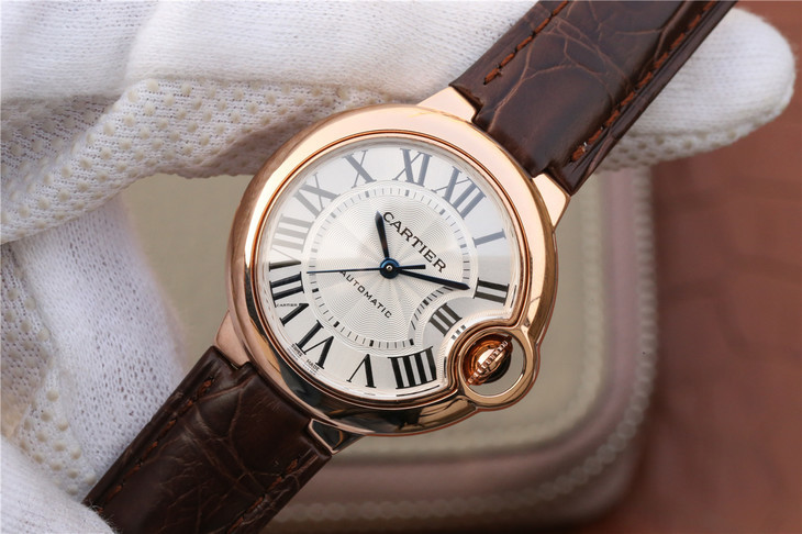 CARTIER-BALLON-BLUE-DE-CARTIER-36-AUTOMATIC-PINK-GOLD-SILVER-W6900456-03 CARTIER BALLON BLUE DE CARTIER 36 AUTOMATIC PINK GOLD SILVER W6900456 03