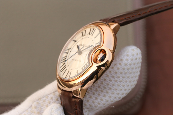 CARTIER-BALLON-BLUE-DE-CARTIER-36-AUTOMATIC-PINK-GOLD-SILVER-W6900456-07 CARTIER BALLON BLUE DE CARTIER 36 AUTOMATIC PINK GOLD SILVER W6900456 07