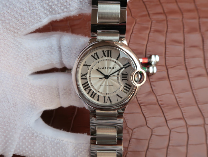 CARTIER-BALLON-BLUE-DE-CARTIER-36-AUTOMATIC-STAINLESS-STEEL-SILVER-BRACELET-W6920046-01 CARTIER BALLON BLUE DE CARTIER 36 AUTOMATIC STAINLESS STEEL SILVER BRACELET W6920046 01