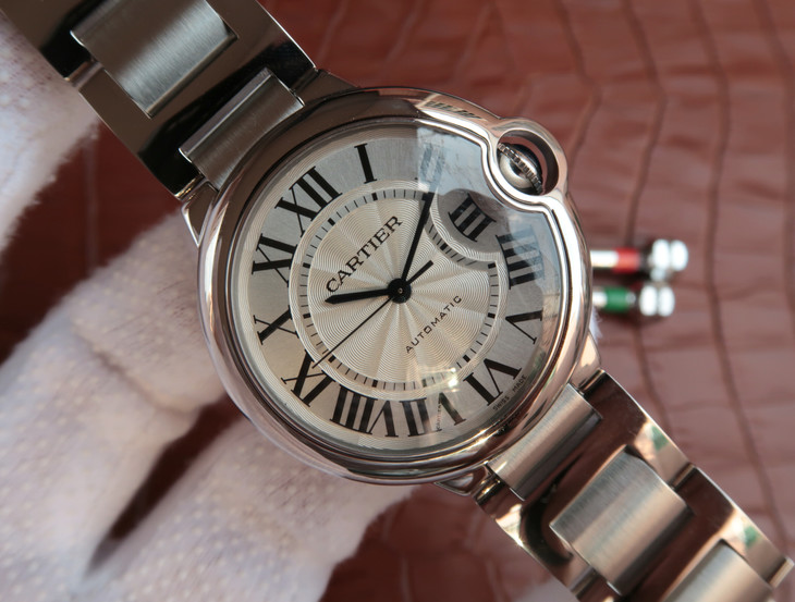 CARTIER-BALLON-BLUE-DE-CARTIER-36-AUTOMATIC-STAINLESS-STEEL-SILVER-BRACELET-W6920046-02 CARTIER BALLON BLUE DE CARTIER 36 AUTOMATIC STAINLESS STEEL SILVER BRACELET W6920046 02