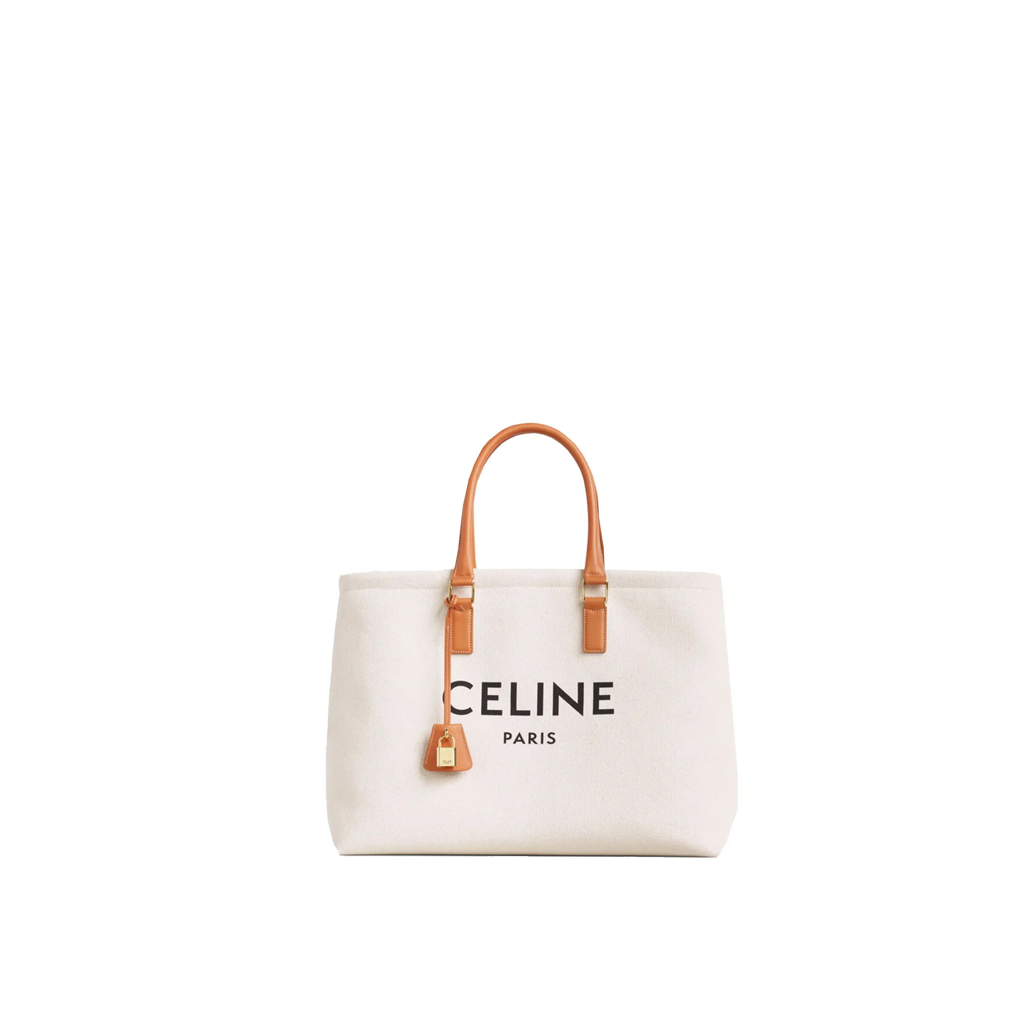 CELINE-HORIZONTAL-CABAS-CELINE-IN-CANVAS-WITH-CELINE-PRINT-AND-CALFSKIN-190062BNZ.02NT-0 CELINE HORIZONTAL CABAS CELINE IN CANVAS WITH CELINE PRINT AND CALFSKIN 190062BNZ.02NT 0