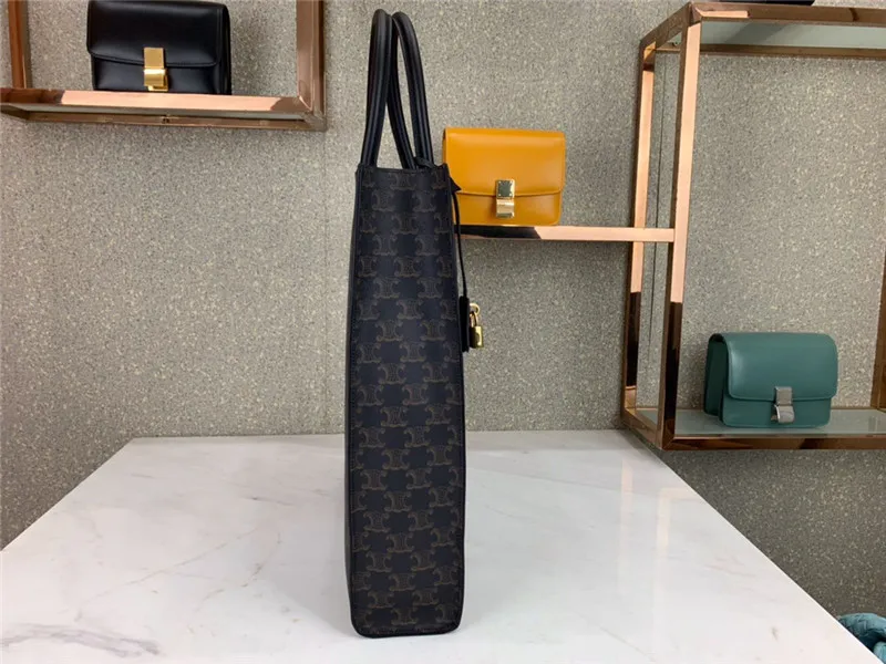 CELINE-VERTICAL-CABAS-IN-TRIOMPHE-CANVAS-WITH-CELINE-PRINT-191492CIM.38NO-03 CELINE VERTICAL CABAS IN TRIOMPHE CANVAS WITH CELINE PRINT 191492CIM.38NO 03