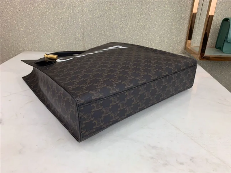 CELINE-VERTICAL-CABAS-IN-TRIOMPHE-CANVAS-WITH-CELINE-PRINT-191492CIM.38NO-05 CELINE VERTICAL CABAS IN TRIOMPHE CANVAS WITH CELINE PRINT 191492CIM.38NO 05