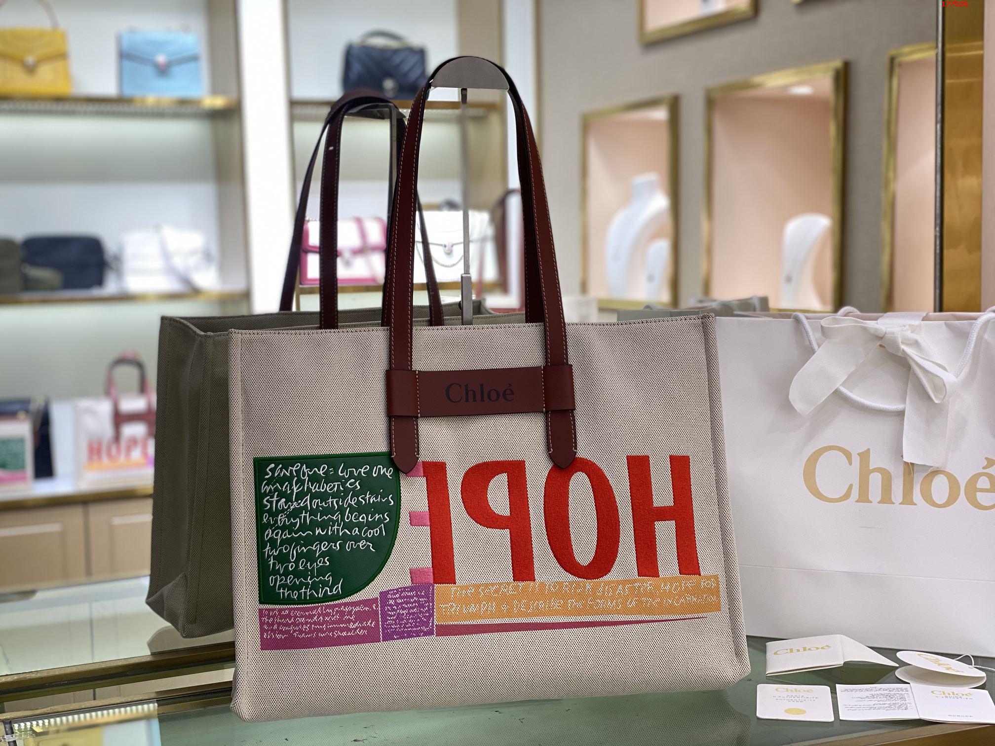 CHLOE-CORITA-KENT-LARGE-TOTE-SHINY-CALFSKIN-CHC21US384E6927S-01 CHLOE CORITA KENT LARGE TOTE SHINY CALFSKIN CHC21US384E6927S 01