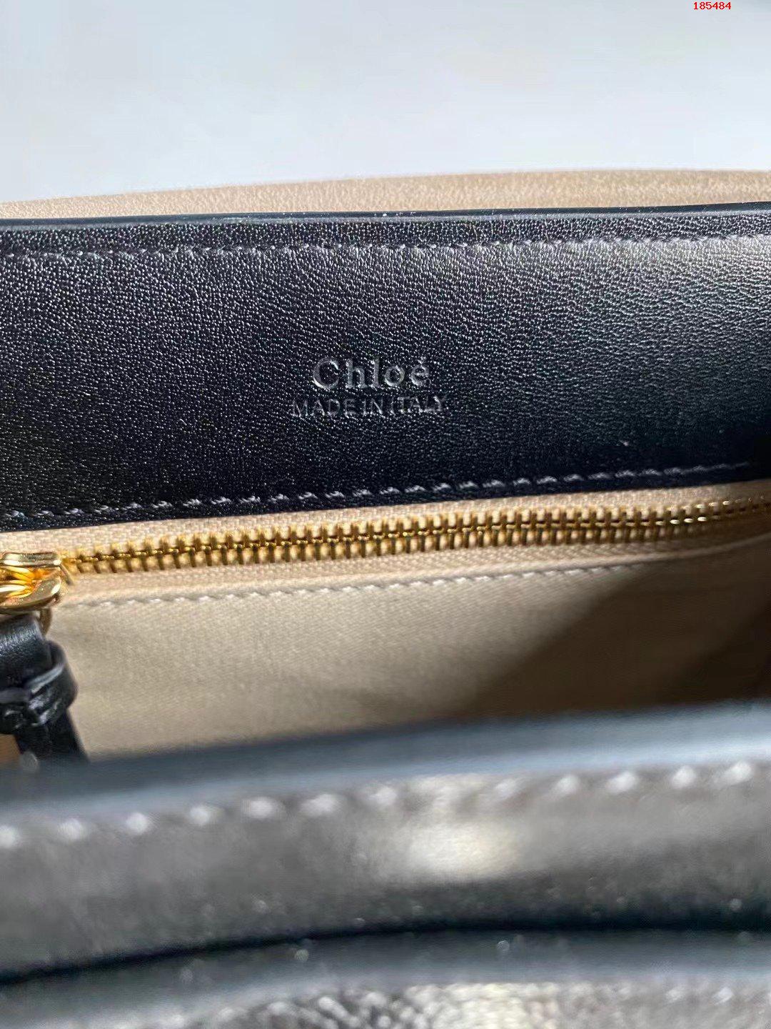 CHLOE-MINI-TESS-DAY-BAG-IN-GRAINED-&-SHINY-CALFSKIN-BLACK-CHC20AS143C62001-08 CHLOE MINI TESS DAY BAG IN GRAINED SHINY CALFSKIN BLACK CHC20AS143C62001 08
