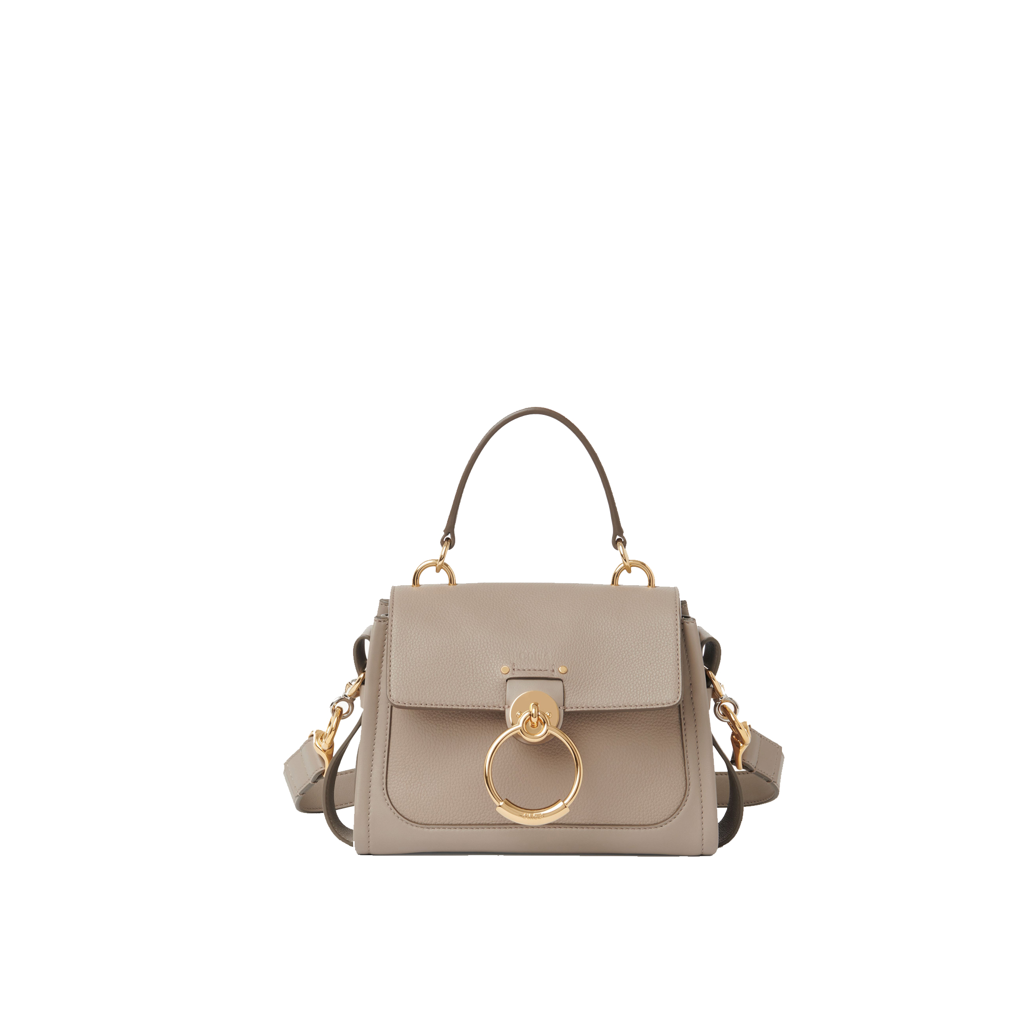CHLOE-MINI-TESS-DAY-BAG-IN-GRAINED-&-SHINY-CALFSKIN-MOTTY-GRAY-CHC20AS143C6223W-0 CHLOE MINI TESS DAY BAG IN GRAINED SHINY CALFSKIN MOTTY GRAY CHC20AS143C6223W 0