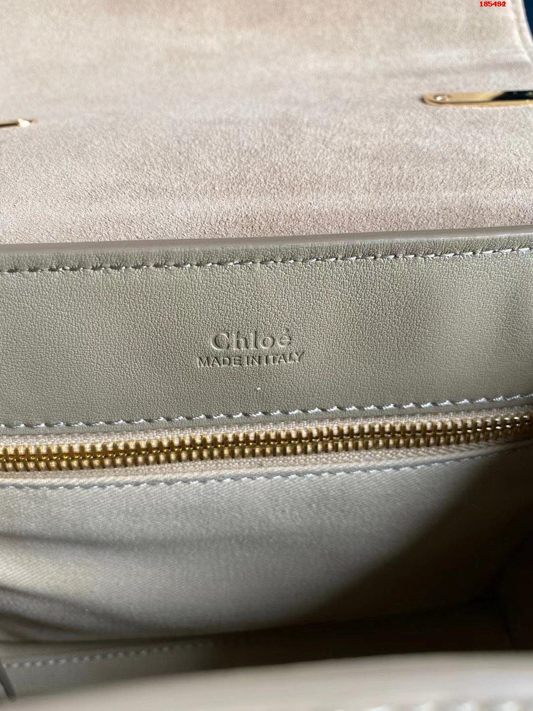 CHLOE-MINI-TESS-DAY-BAG-IN-GRAINED-&-SHINY-CALFSKIN-MOTTY-GRAY-CHC20AS143C6223W-08 CHLOE MINI TESS DAY BAG IN GRAINED SHINY CALFSKIN MOTTY GRAY CHC20AS143C6223W 08