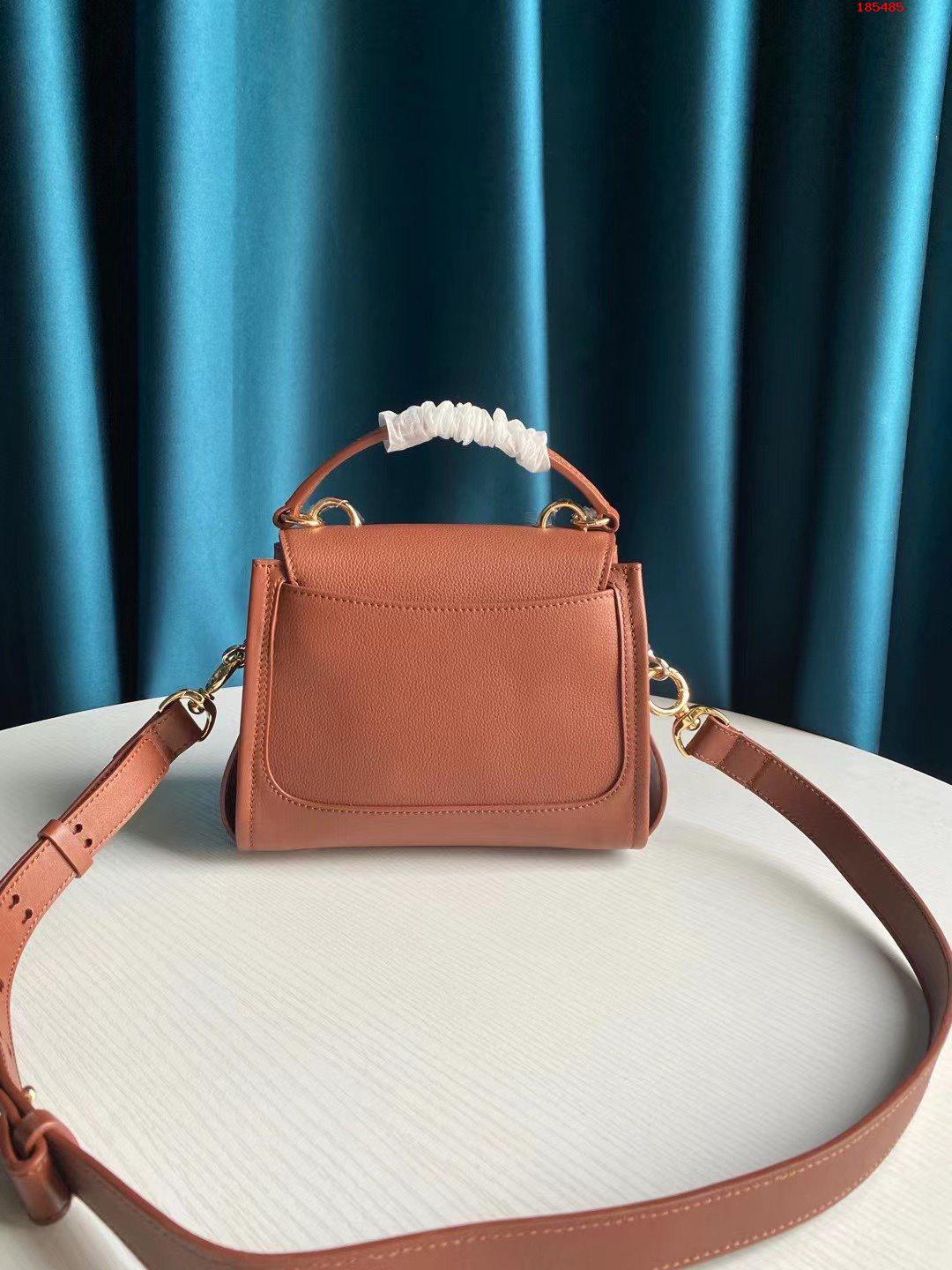 CHLOE-MINI-TESS-DAY-BAG-IN-GRAINED-&-SHINY-CALFSKIN-SEPIA-BROWN-CHC21WS143F3227S-02 CHLOE MINI TESS DAY BAG IN GRAINED SHINY CALFSKIN SEPIA BROWN CHC21WS143F3227S 02