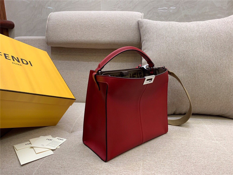 FENDI-PEEKABOO-X-LITE-MEDIUM-BURGUNDY-LEATHER-BAG-8BN310A5E9F1BZH-02 FENDI PEEKABOO X LITE MEDIUM BURGUNDY LEATHER BAG 8BN310A5E9F1BZH 02