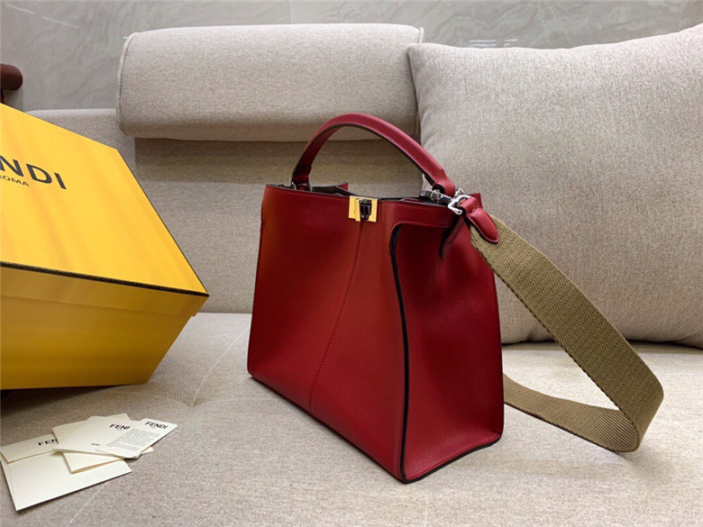 FENDI-PEEKABOO-X-LITE-MEDIUM-BURGUNDY-LEATHER-BAG-8BN310A5E9F1BZH-03 FENDI PEEKABOO X LITE MEDIUM BURGUNDY LEATHER BAG 8BN310A5E9F1BZH 03
