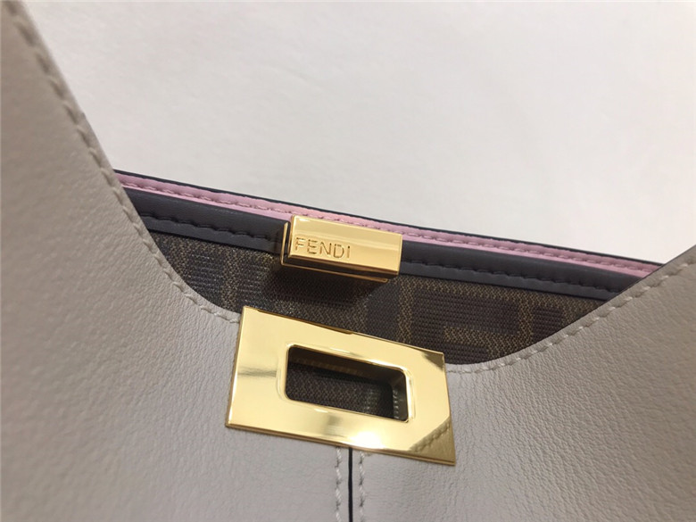 FENDI-PEEKABOO-X-LITE-MEDIUM-LIGHT-GREY-LEATHER-BAG-8BN310A5E9F19PK-02 FENDI PEEKABOO X LITE MEDIUM LIGHT GREY LEATHER BAG 8BN310A5E9F19PK 02