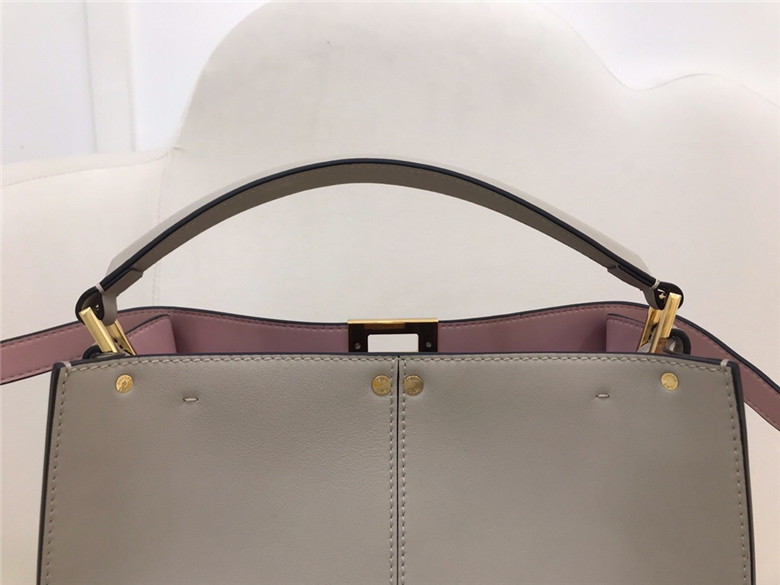 FENDI-PEEKABOO-X-LITE-MEDIUM-LIGHT-GREY-LEATHER-BAG-8BN310A5E9F19PK-08 FENDI PEEKABOO X LITE MEDIUM LIGHT GREY LEATHER BAG 8BN310A5E9F19PK 08