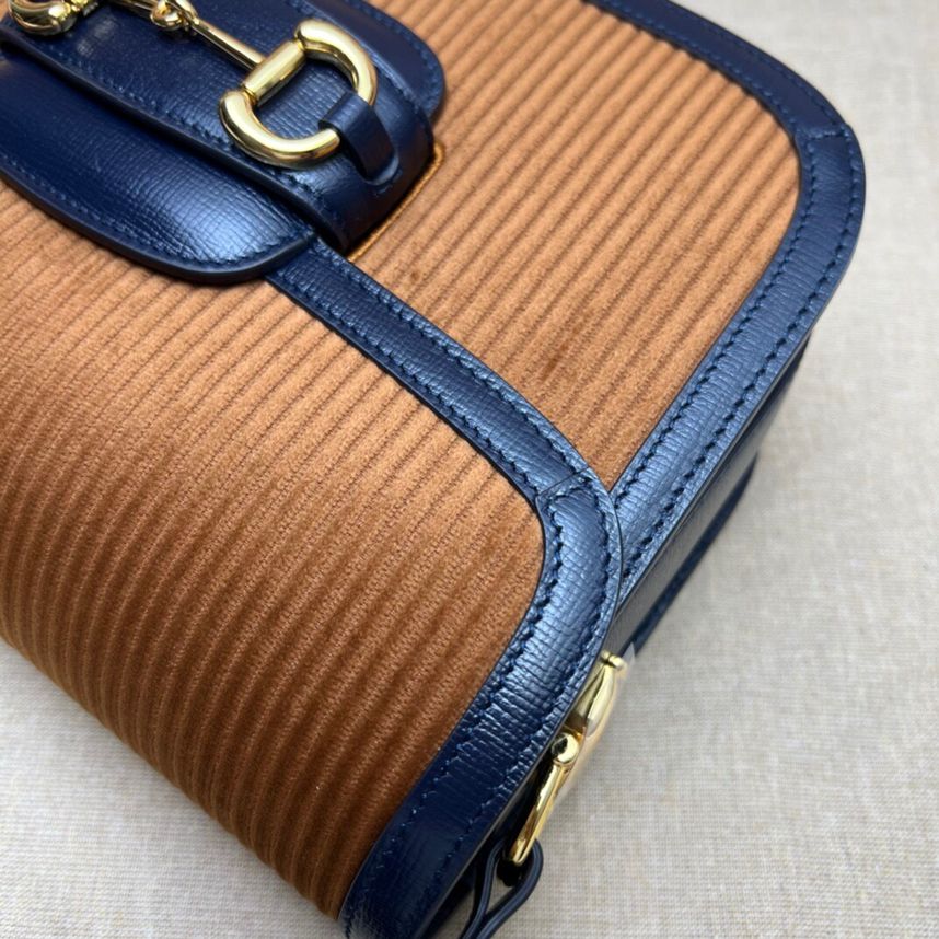 GUCCI-HORSEBIT-1955-SMALL-BAG-BROWN-CORDUROY-602204-06 GUCCI HORSEBIT 1955 SMALL BAG BROWN CORDUROY 602204 06