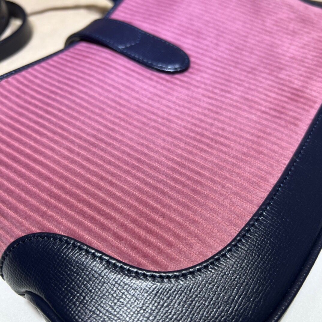 GUCCI-JACKIE-1961-SMALL-SHOULDER-BAG-PINK-CORDUROY-636706-07 GUCCI JACKIE 1961 SMALL SHOULDER BAG PINK CORDUROY 636706 07