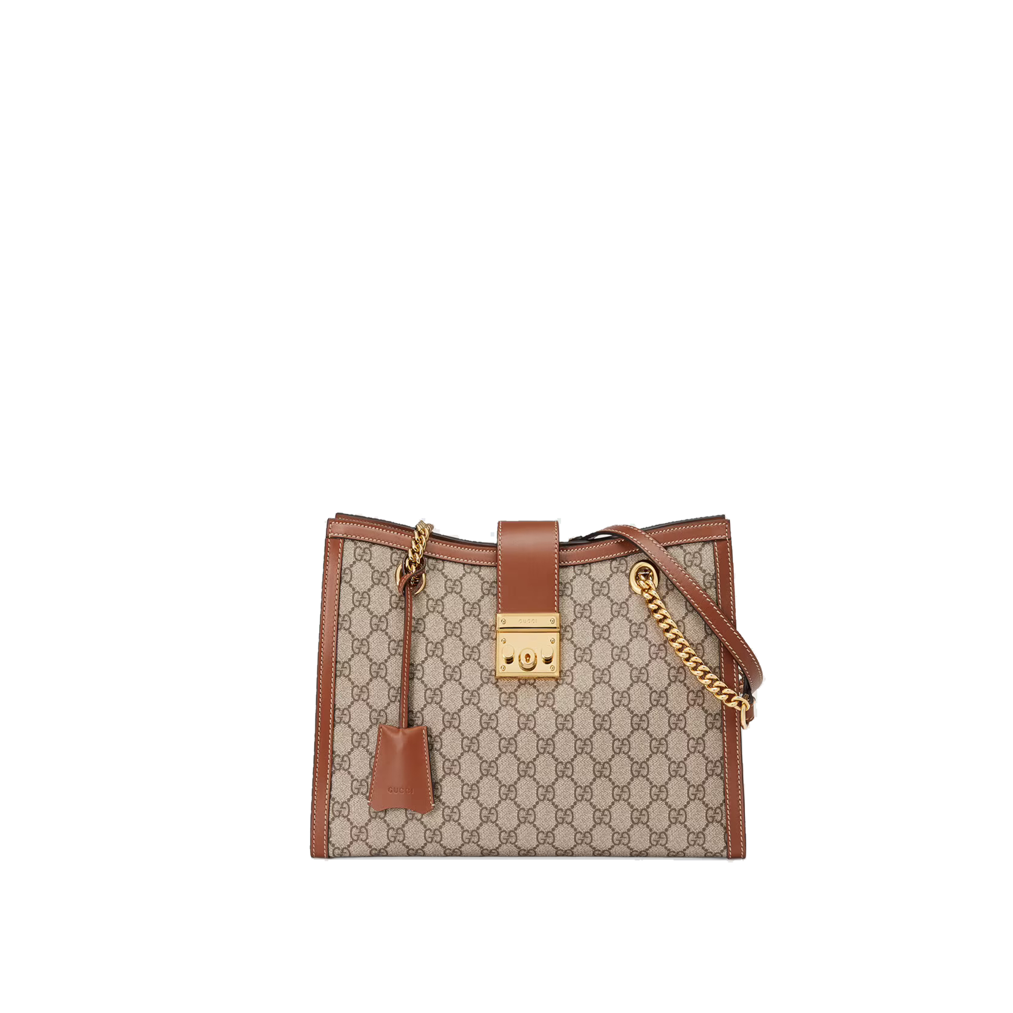 GUCCI-PADLOCK-MEDIUM-GG-SHOULDER-BAG-BEIGEEBONY-GG-SUPREME-CANVAS-BROWN-479197-00 GUCCI PADLOCK MEDIUM GG SHOULDER BAG BEIGEEBONY GG SUPREME CANVAS BROWN 479197 00