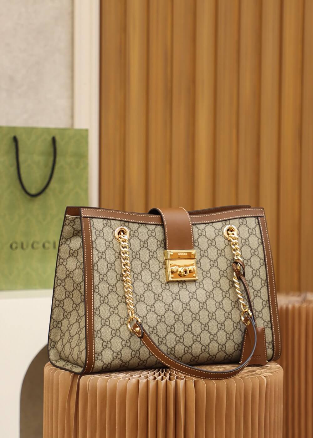 GUCCI-PADLOCK-MEDIUM-GG-SHOULDER-BAG-BEIGEEBONY-GG-SUPREME-CANVAS-BROWN-479197-02 GUCCI PADLOCK MEDIUM GG SHOULDER BAG BEIGEEBONY GG SUPREME CANVAS BROWN 479197 02