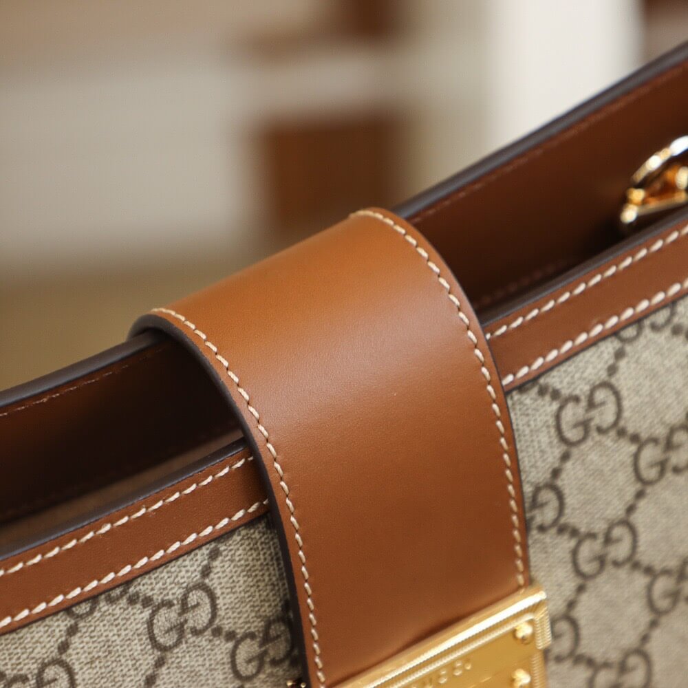 GUCCI-PADLOCK-MEDIUM-GG-SHOULDER-BAG-BEIGEEBONY-GG-SUPREME-CANVAS-BROWN-479197-06 GUCCI PADLOCK MEDIUM GG SHOULDER BAG BEIGEEBONY GG SUPREME CANVAS BROWN 479197 06