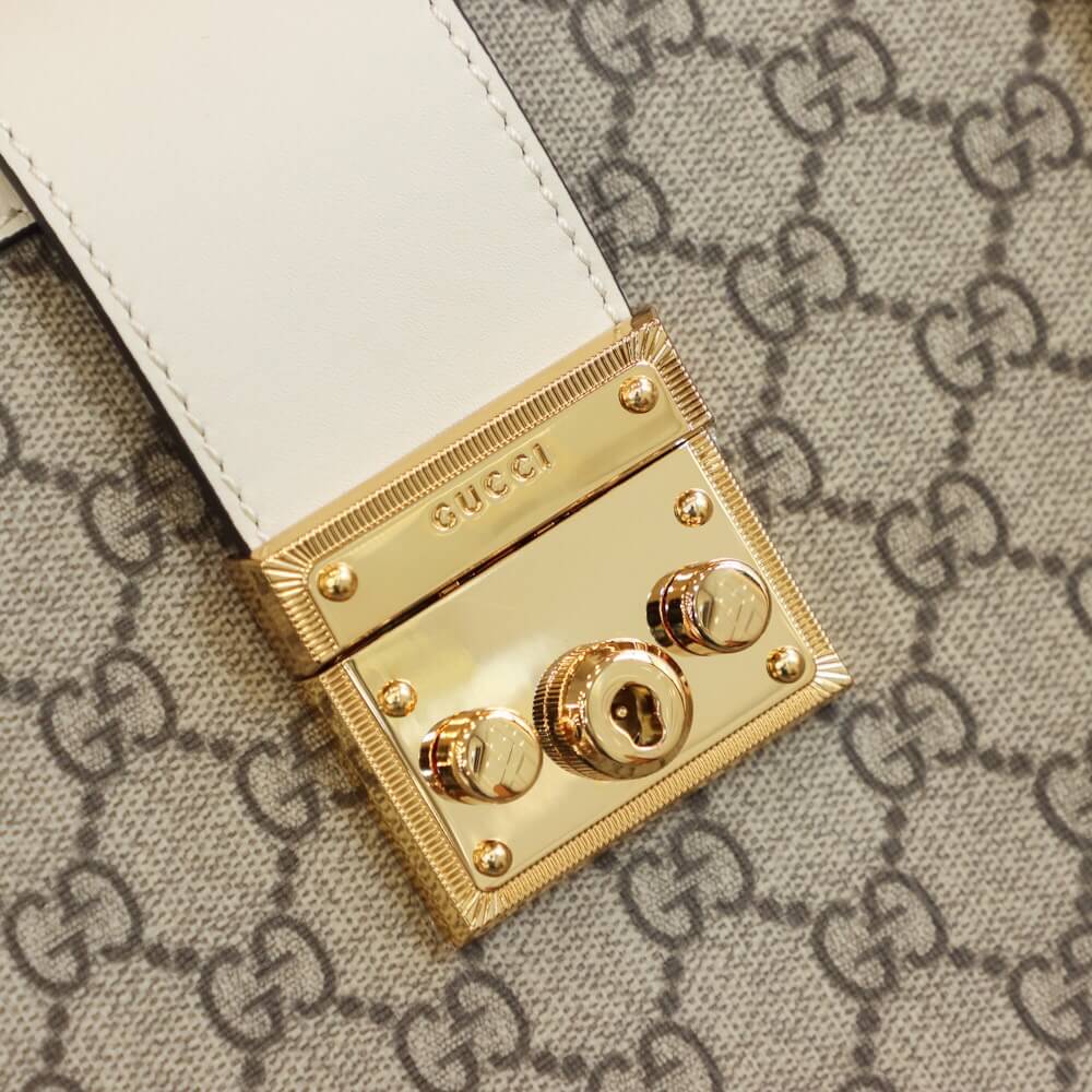 GUCCI-PADLOCK-MEDIUM-GG-SHOULDER-BAG-BEIGEEBONY-GG-SUPREME-CANVAS-WHITE-479197-04 GUCCI PADLOCK MEDIUM GG SHOULDER BAG BEIGEEBONY GG SUPREME CANVAS WHITE 479197 04