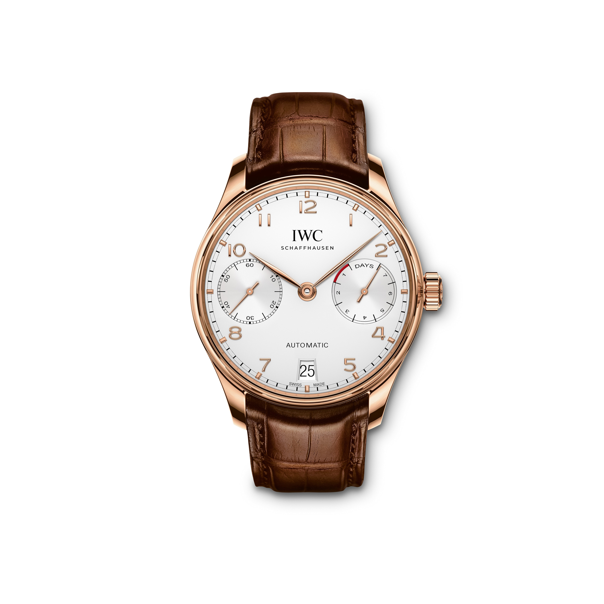 IWC-PORTUGIESER-AUTOMATIC-5007-RED-GOLD-SILVER-IW5007-01-0 IWC PORTUGIESER AUTOMATIC 5007 RED GOLD SILVER IW5007 01 0